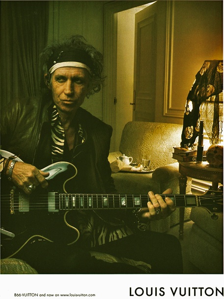 Keith Richards and LOUIS VUITTON